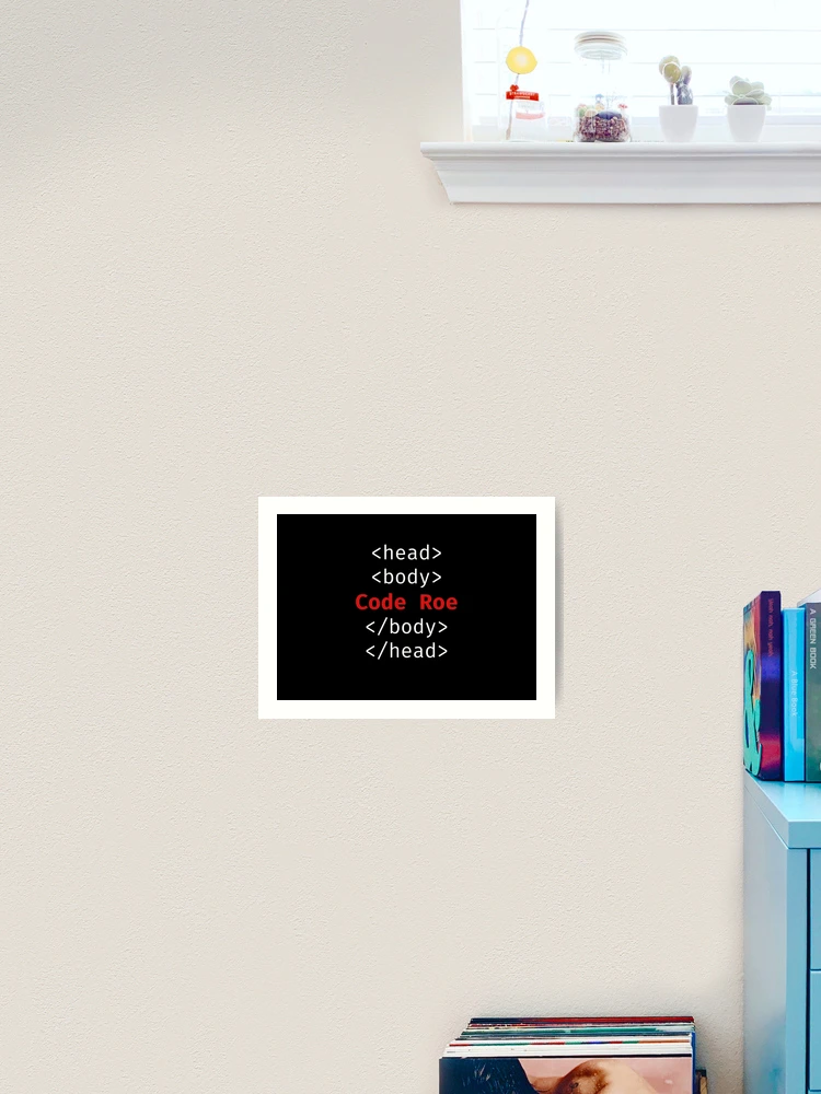 Thumbnail 2 of 3, Art Print, Javascript Code Roe designed and sold by AgelessCreative.