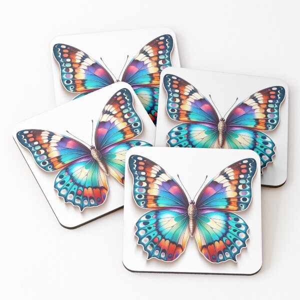 Item preview, Butterfly, Vibrant Butterfly Sticker - Colorful and Artistic Decal for Nature Lovers, Perfect for Laptops, Water Bottles, Notebooks" designed and sold by AlphaPODMonkey.