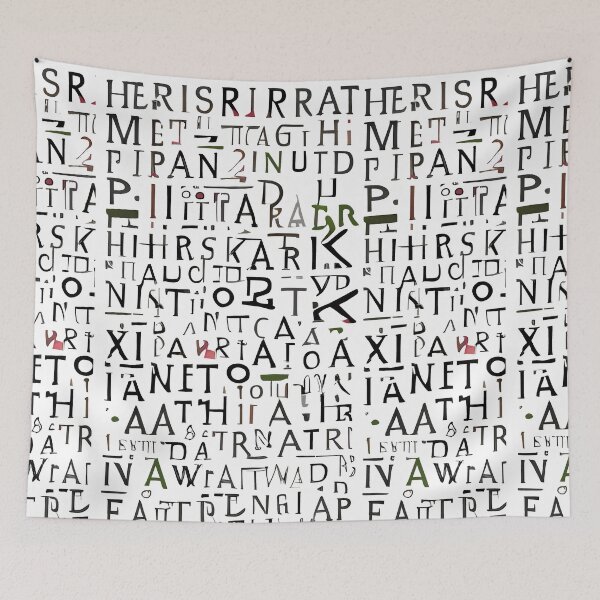Item preview, FRAGMENTED HIEROGLYPHIC TYPOGRAPHY designed and sold by digitalartlb.