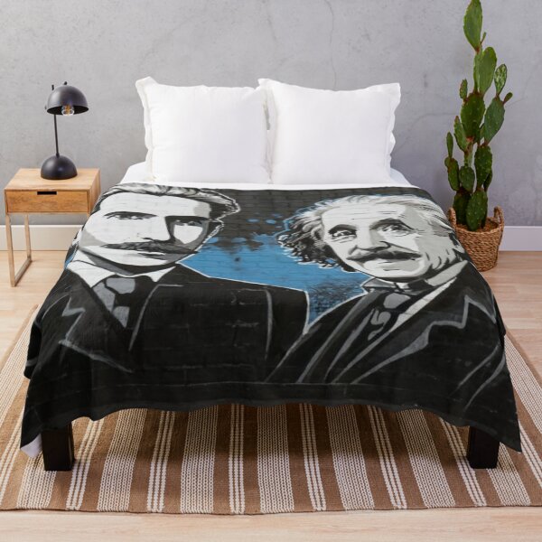 Item preview, nikola tesla and albert einstein banksy street art designed and sold by martin max.