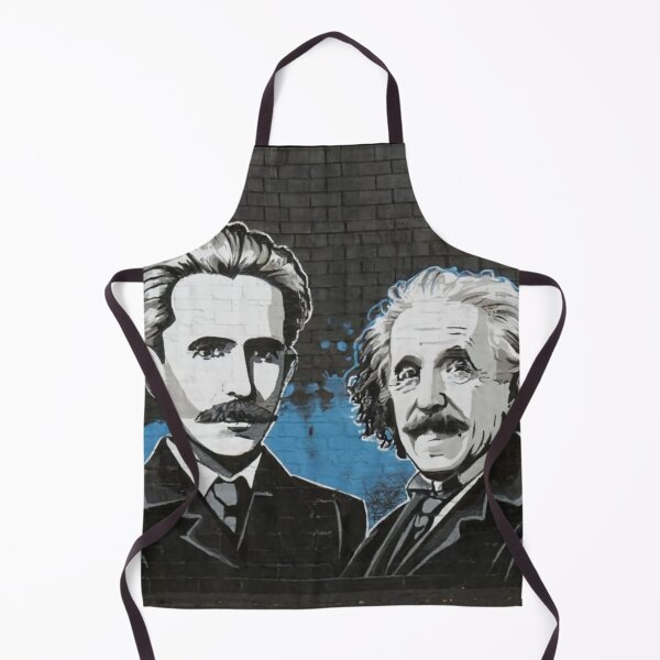 Item preview, nikola tesla and albert einstein banksy street art designed and sold by martin max.