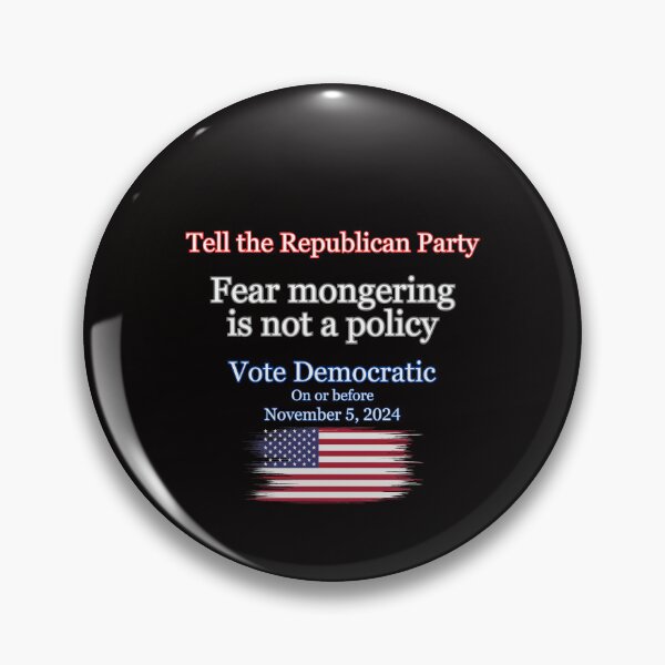 Item preview, Fear Mongering is Not a Policy - 2024 Election Design designed and sold by CoolUniqueNovel.