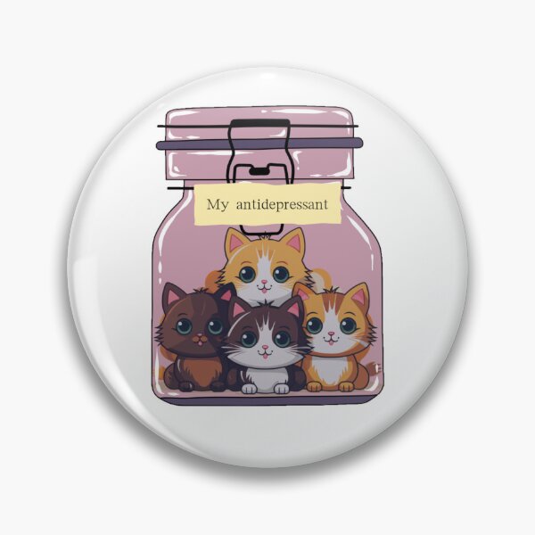 Item preview, antidepressant cat designed and sold by hamzamah.