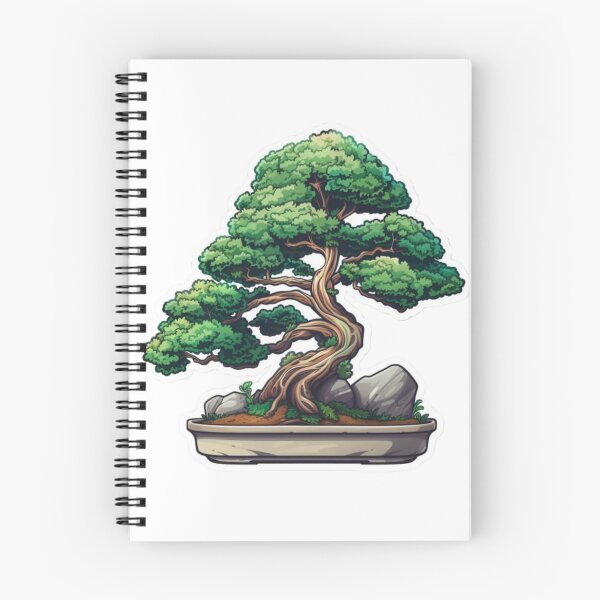 Item preview, Tree sticker, Beautiful Bonsai Tree Sticker: Enhance Your Decor with Our High-Quality, Detailed Bonsai Tree Decals - Perfect for Laptops, Notebooks, designed and sold by AlphaPODMonkey.