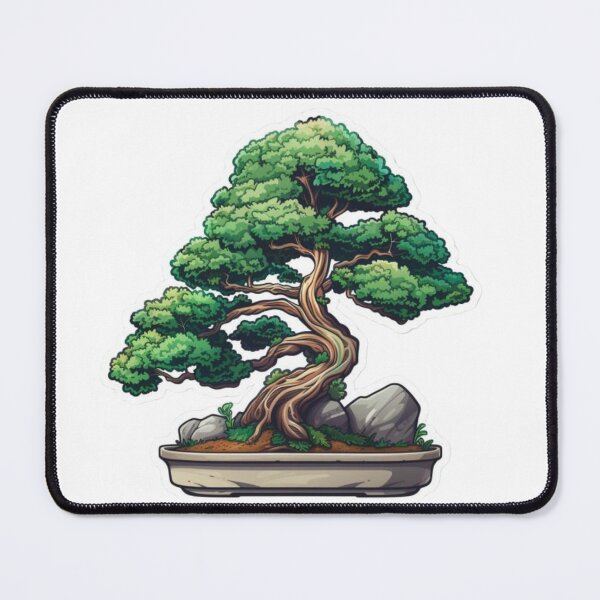 Item preview, Tree sticker, Beautiful Bonsai Tree Sticker: Enhance Your Decor with Our High-Quality, Detailed Bonsai Tree Decals - Perfect for Laptops, Notebooks, designed and sold by AlphaPODMonkey.