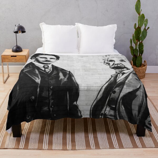 Item preview, nikola tesla and albert einstein banksy street art designed and sold by martin max.
