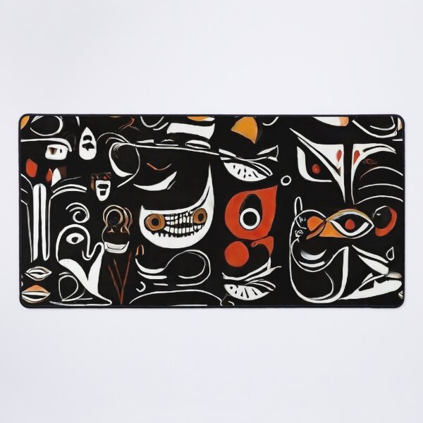 Item preview, African Mask Motif Pattern designed and sold by HausKatz.
