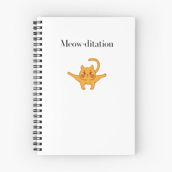 Item preview, cat doing yoga, meow-ditation designed and sold by hamzamah.