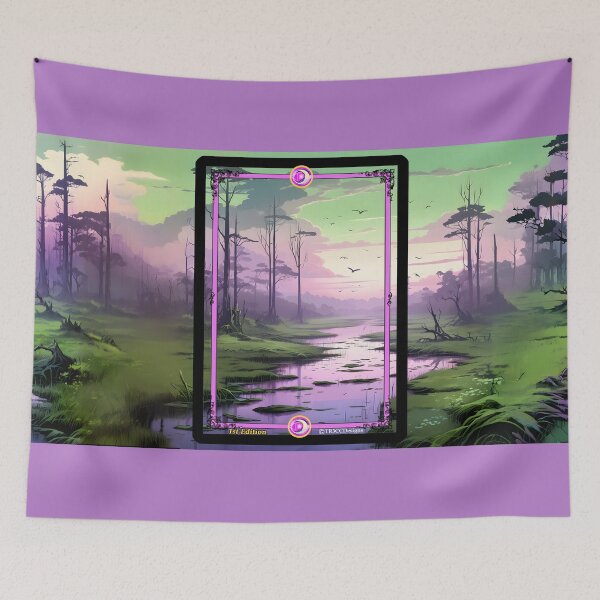 Item preview, Swampy Marsh Landscape Scene - CCG Borderless Full Art - 1st Edition designed and sold by Rogue Wizard.