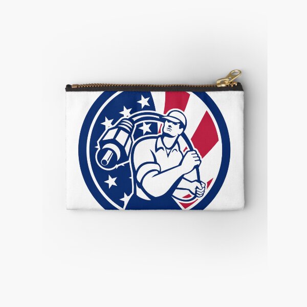 Item preview, American Cable Installer USA Flag Icon designed and sold by patrimonio.
