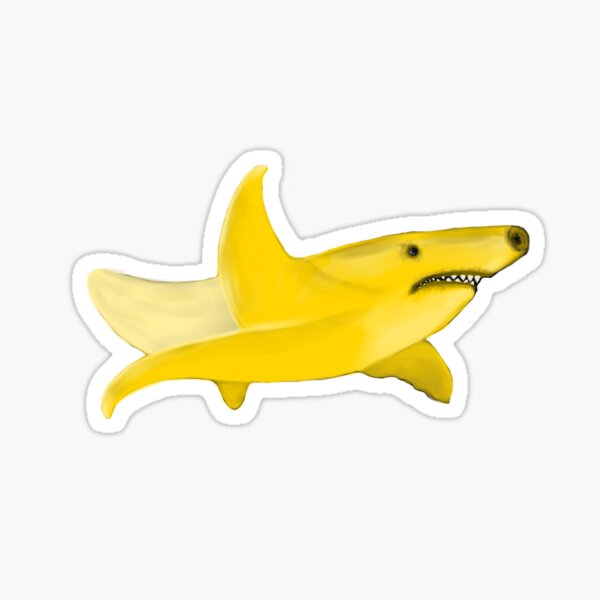 Yellow Shark Stickers, Unique Designs
