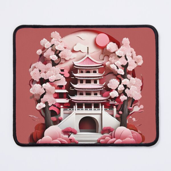 Item preview, Japanese Culture Japanese Palace Anime Drawing - 3D Effect designed and sold by DemureArtsy.