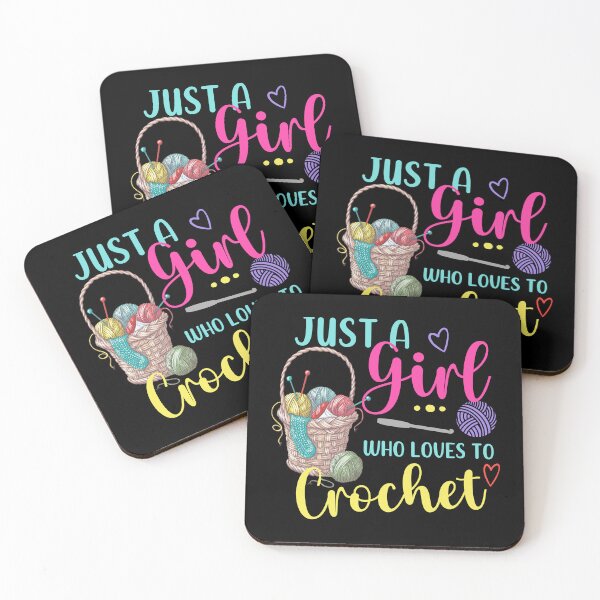 Item preview, Crochet Enthusiast Just a Girl Who Loves Crochet designed and sold by edesignprints.