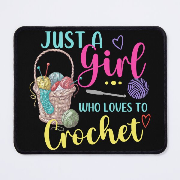 Item preview, Crochet Enthusiast Just a Girl Who Loves Crochet designed and sold by edesignprints.