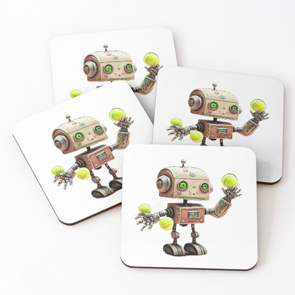 Item preview, Vintage Robot Juggling Tennis Balls - dePace' designed and sold by mrpropcake.