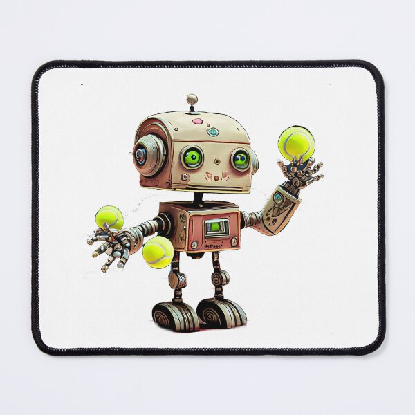 Item preview, Vintage Robot Juggling Tennis Balls - dePace' designed and sold by mrpropcake.