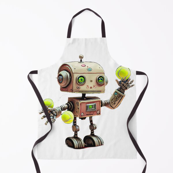 Item preview, Vintage Robot Juggling Tennis Balls - dePace' designed and sold by mrpropcake.
