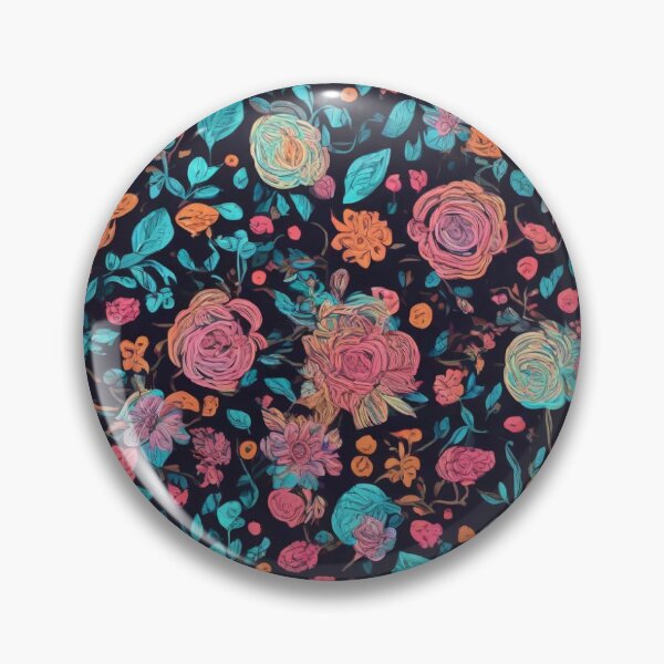 Item preview, neon monkey floral wedding pattern designed and sold by HancockArtisans.