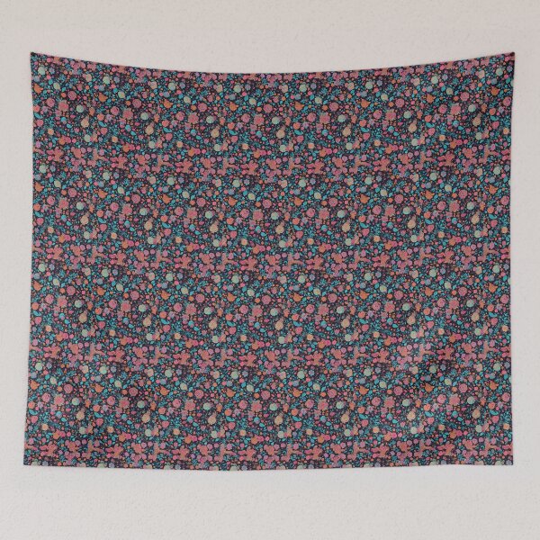 Item preview, neon monkey floral wedding pattern designed and sold by HancockArtisans.