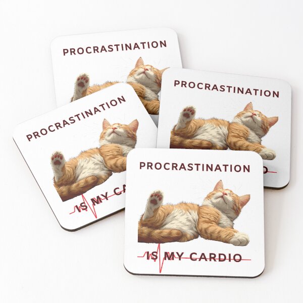 Item preview, Procrastination is my cardio designed and sold by MariaLuiza26.