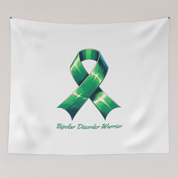 Item preview, Bipolar Disorder Awarness Green Ribbon Mental Health designed and sold by kylmllr101684.