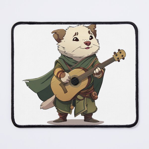 Item preview, Minstrel Puppy Bard with Lute designed and sold by dungeonwarriors.