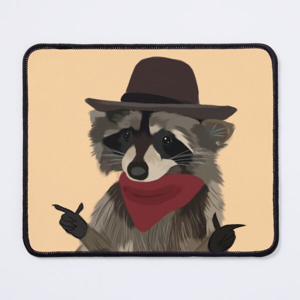 Item preview, Cowboy raccoon designed and sold by Creampeachy.