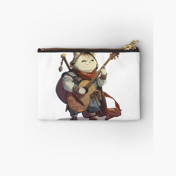 Item preview, Troubadour Cat Bard Strumming a Mandolin designed and sold by dungeonwarriors.