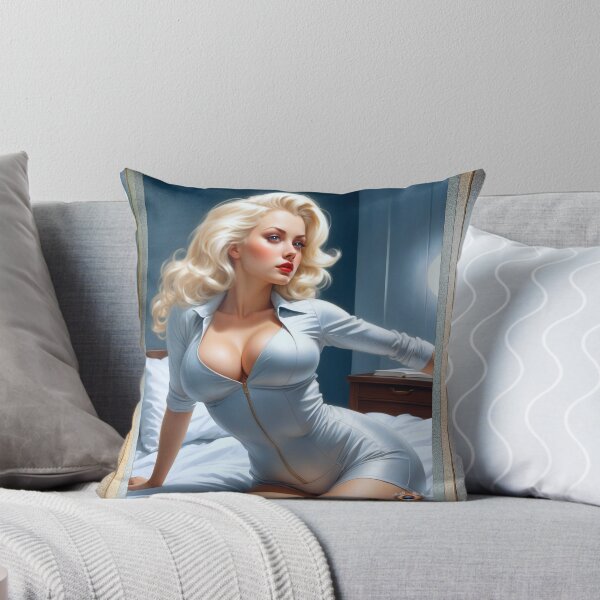 Item preview, She Is Contemplating Her Future Stunning AI Concept Art Pin Up Girl Portrait by Xzendor7 designed and sold by Xzendor7 Digital Art Creations.
