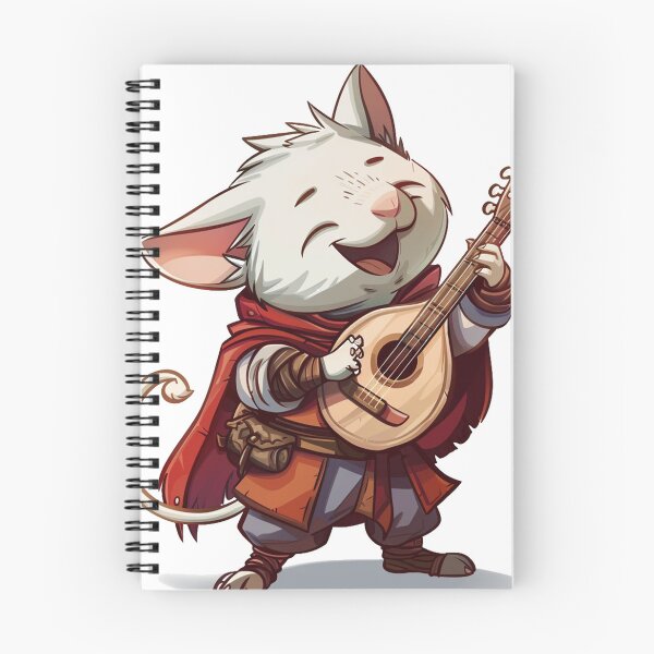 Item preview, Joyful Mouse Bard with Lute designed and sold by dungeonwarriors.