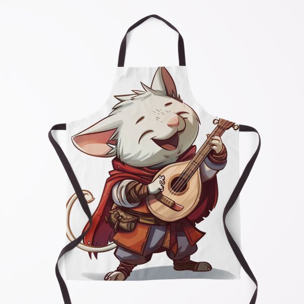 Item preview, Joyful Mouse Bard with Lute designed and sold by dungeonwarriors.