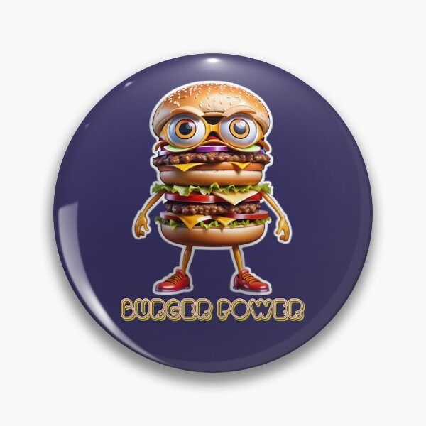 Item preview, Burger Power Hamburger Creature designed and sold by TheArtOfPat.
