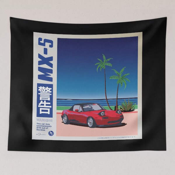 Item preview, Miata MX 5 Retro Poster  designed and sold by Shavagraphic.