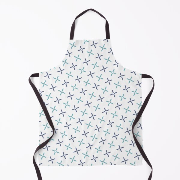 Item preview, Blue & Green Plus Symbols White Unlimited Ornaments Pattern designed and sold by Alchemy-A-La-G.