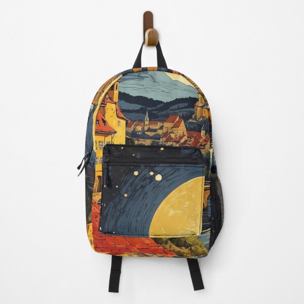 Item preview, Bamberg Germany Starry Night Vintage Travel Poster Art designed and sold by TravelersGems.
