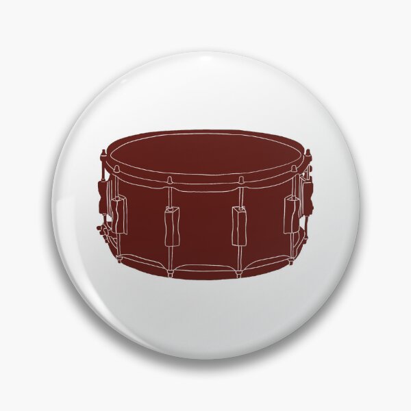 Item preview, Dark Red Monochrome Snare Drum designed and sold by Rocket-To-Pluto.