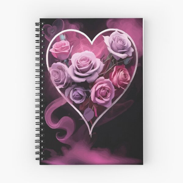 Aperçu de l'œuvre roses au coeur de néon créée et vendue par DavidCreator.