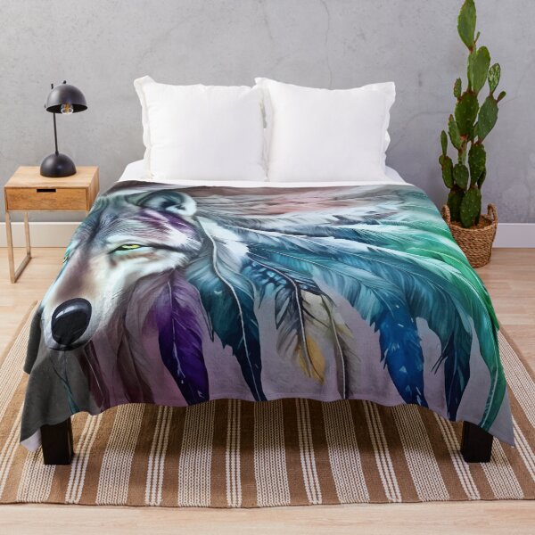 Item preview, Wolf with Feathers 3 designed and sold by christineiris.