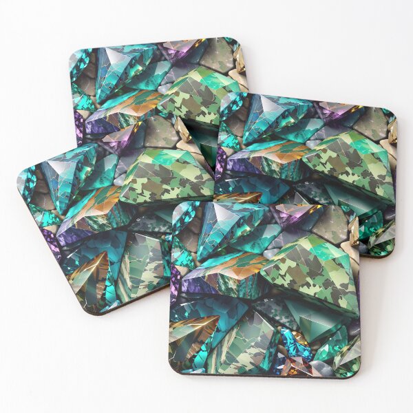 Item preview, Abstract Gemstone Camouflage Pattern designed and sold by TheArtOfPat.