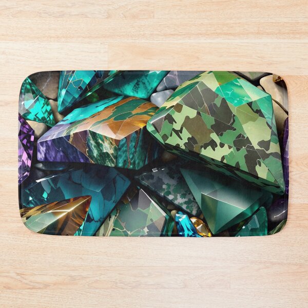Artikelvorschau, Abstract Gemstone Camouflage Pattern entworfen und verkauft von TheArtOfPat.