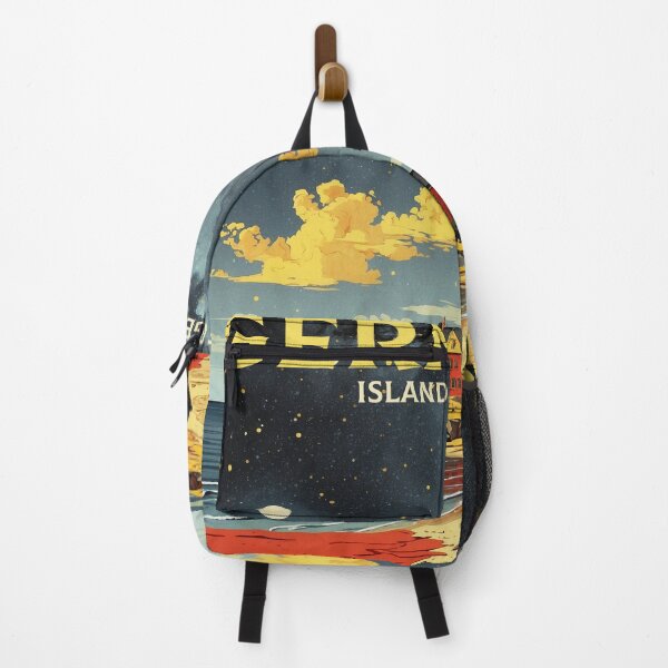 Item preview, Island of Rugen Germany Starry Night Vintage Travel Poster Art designed and sold by TravelersGems.