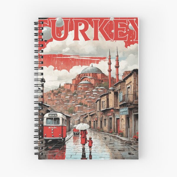 Artikelvorschau, Ani Turkey Rainy Night Vintage Reiseplakat entworfen und verkauft von TravelersGems.