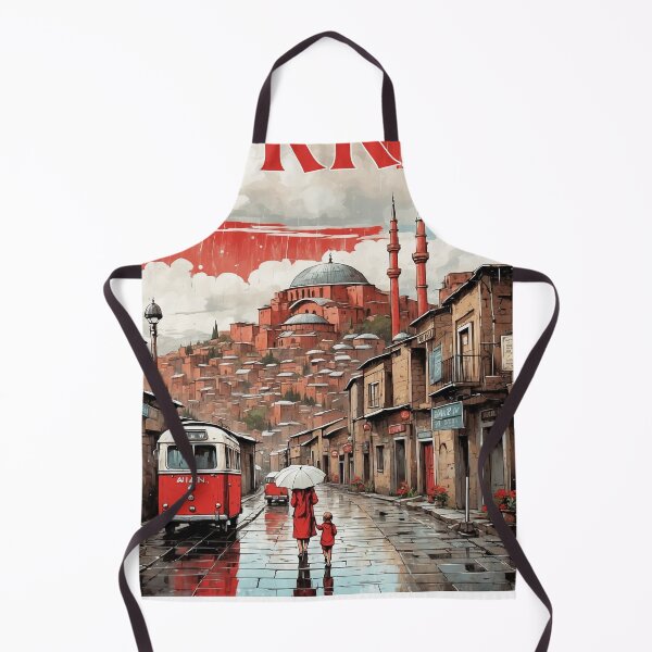 Item preview, Ani Turkey Rainy Night Vintage Travel Poster designed and sold by TravelersGems.