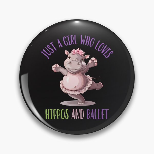 Item preview, Just A Girl Who Loves Hippos And Ballet designed and sold by elynne9.