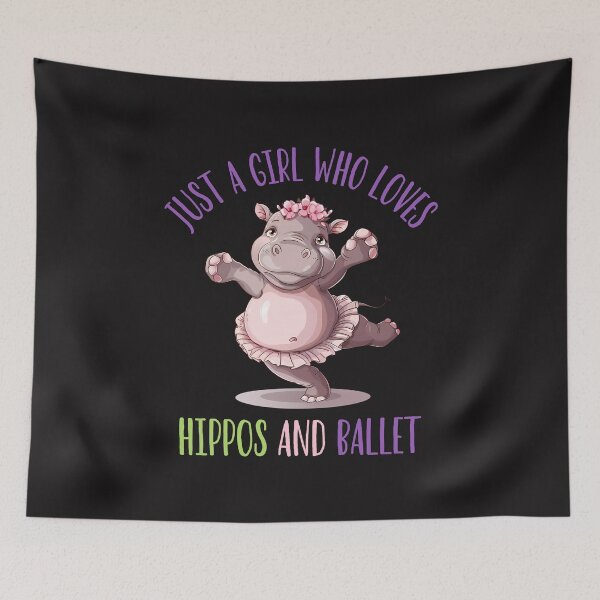 Item preview, Just A Girl Who Loves Hippos And Ballet designed and sold by elynne9.