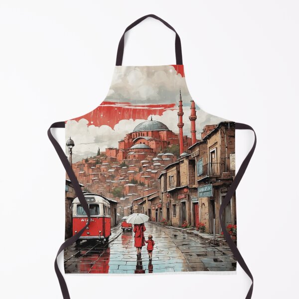 Item preview, Ani Turkey Rainy Night Vintage Travel Poster Art designed and sold by TravelersGems.
