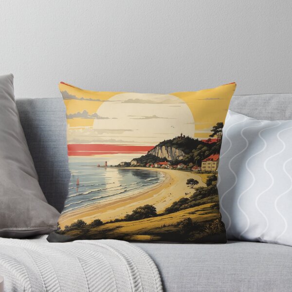 Item preview, Island of Rugen Germany Sunset Vintage Travel Poster designed and sold by TravelersGems.