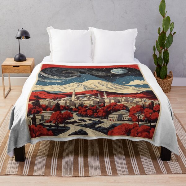 Item preview, Ankara Turkey Rainy Night Vintage Travel Poster Art designed and sold by TravelersGems.