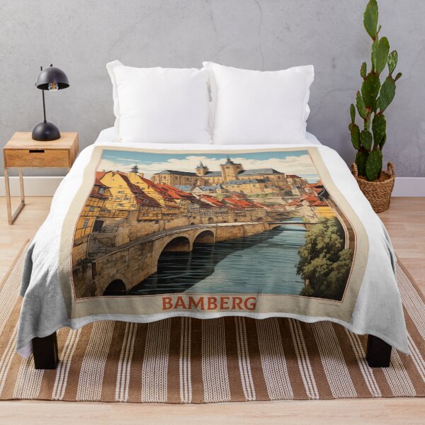 Item preview, Bamberg Germany Vintage Travel Poster designed and sold by TravelersGems.