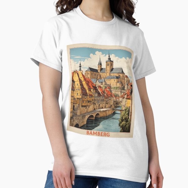 Aperçu de l'œuvre Affiche de voyage vintage de Bamberg Allemagne créée et vendue par TravelersGems.
